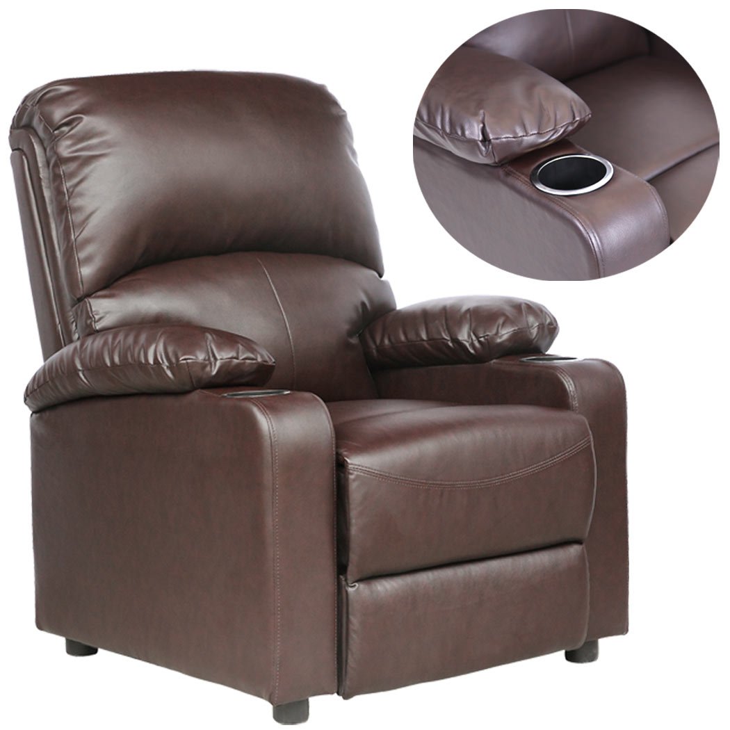 More4Homes Reclining Home Cinema Lounge Kino Leather Recliner with