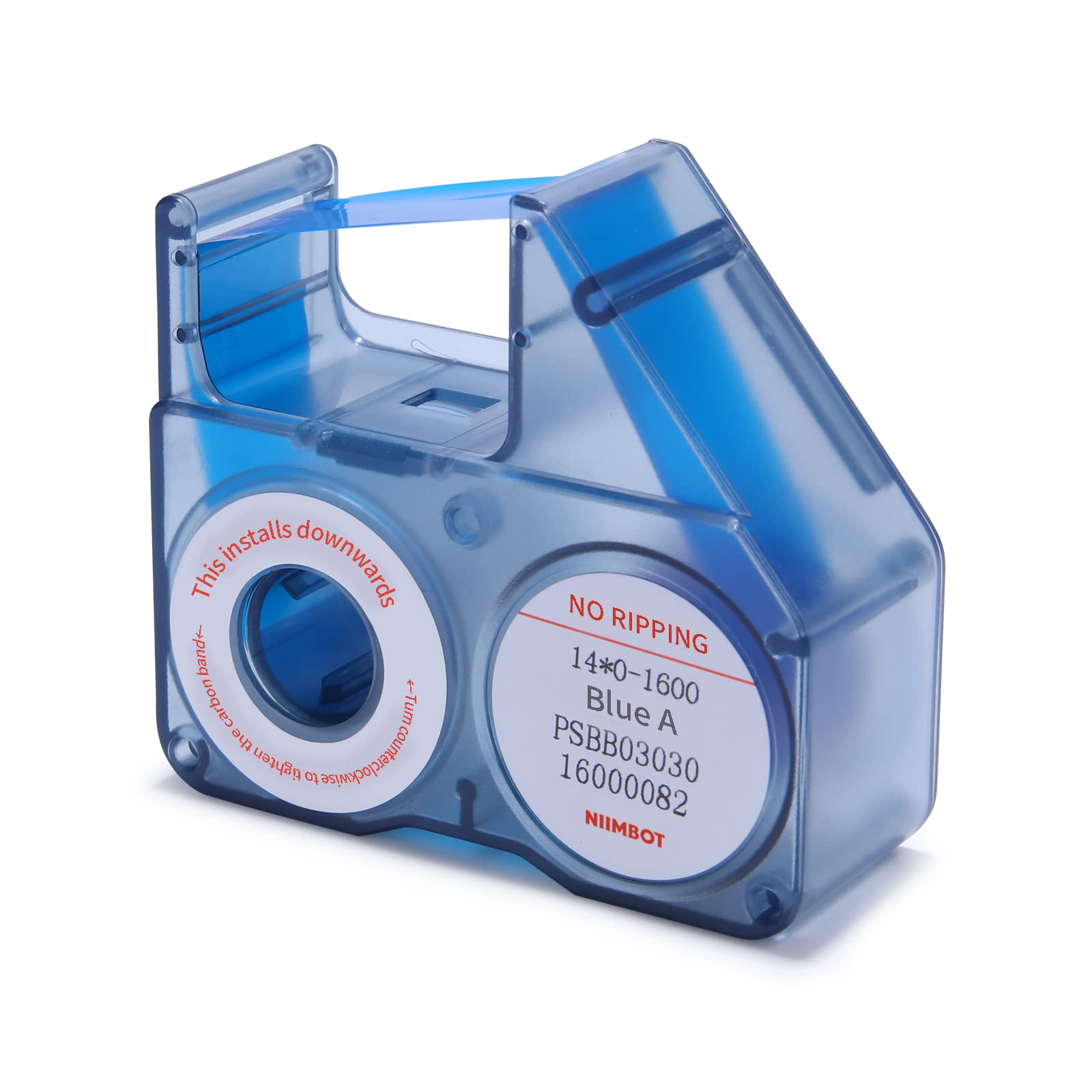 Refills Replacement for NIIMBOT B18 Thermal Transfer Label Printer, Clear Printing Lable Tape, Long Lasting Non Fade, Up to 16 Meters(Blue)