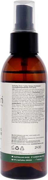 Sukin Signature Hydrating Mist Toner 125ml Alcohol Free Rosewater Chamomile view 4
