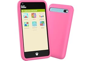 MOMILLA Kids Toys Smart Phone, Girls Toys with 3.97" Touchscreen, Pretend Phone, Cartoon Theme, for Girls & Kids