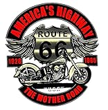 Highway 66 Historic Route Across America Motor Bike Graphic T-Shirt