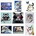 HOT SALE ! 5D Diamond Diy Painting Full Drill Handmade White Tiger Mother Child Under Moonlight Starry Sky Cross Stitch Home Decor Embroidery Kit ❤️ ZYEE (B)