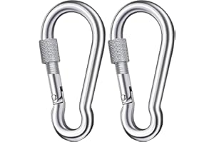 SKYSHARK Diving Carabiner Diving Clips Heavy Duty 304 Stainless Steel Clip for Outdoor Snorkeling Water Sports