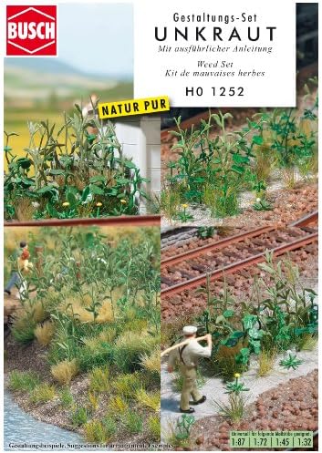 Busch 1252 Bad Weeds Ho Scenery Scale Model Scenery