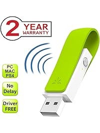 Avantree Leaf Long Range USB Bluetooth Audio Transmitter Adapter for PC Laptop Mac PS4 Nintendo Switch, Wireless Audio Dongle for Headphones Speakers Only, Plug and Play, aptX Low Latency