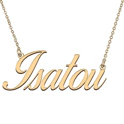 HUAN XUN Customized Custom Simple Any Name Necklace