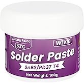 Sn63/Pb37 Solder Paste, T4 Particle, 183°C Melting Point for Electronics PCB, BGA, Electronics Welding (100G)