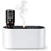 Lecdura Waterless Diffuser for Essential Oil for Home Office Bedroom | 4 Mist Modes, Fits 5-50ml Bottles, 1H/3H/6H Timer, Battery Display, Built-in Memory ,323-700 sq.ft