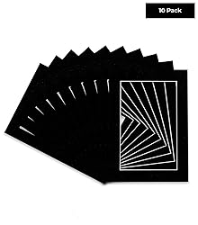 Pack of Ten Acid Free 12x16 Mats Bevel Cut for