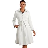 Allegra K Women's 2025 Winter Coat Peter Pan Collar Notch Lapel Single Breasted Flared A-Line Long Peacoat