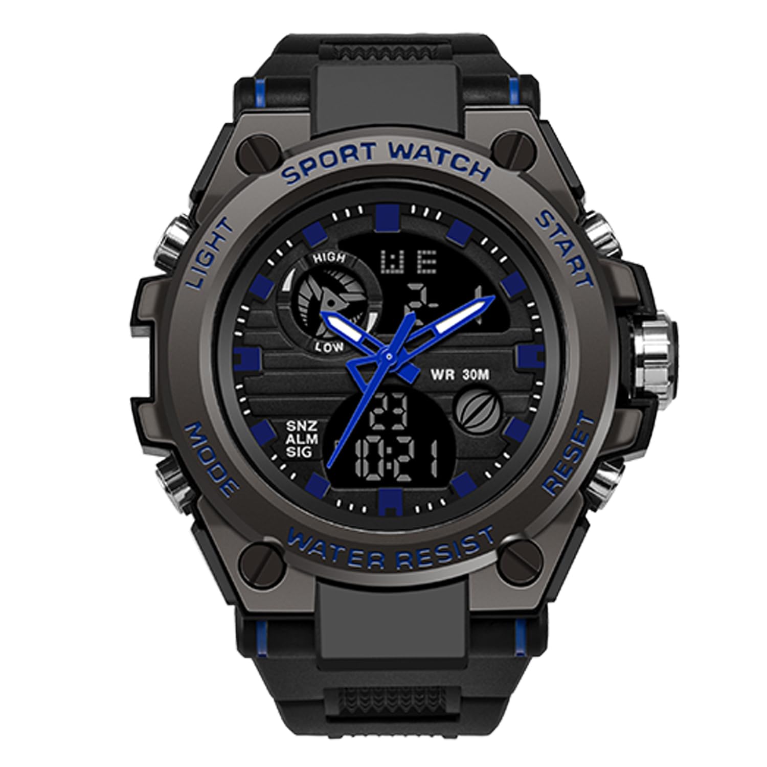 RORIOS Mens Sports Watches Waterproof Digital Watch with Alarm Timer Multifunction Luminous Wristwatches for Boy Men Electronic Men's Watches