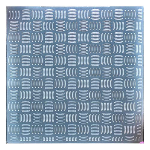 Kwan Crafts Pattern Plastic Embossing Folders for Card Making Scrapbooking and Other Paper Crafts, 15x15cm