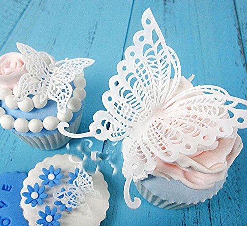 YOYOSTORE Silicone Sugar Edible Butterfly Cake Embossing Mold Mould Decoration gum paste cupcake topper tool icing candy imprint baking moulds sugarcraft - Thumbnail 6