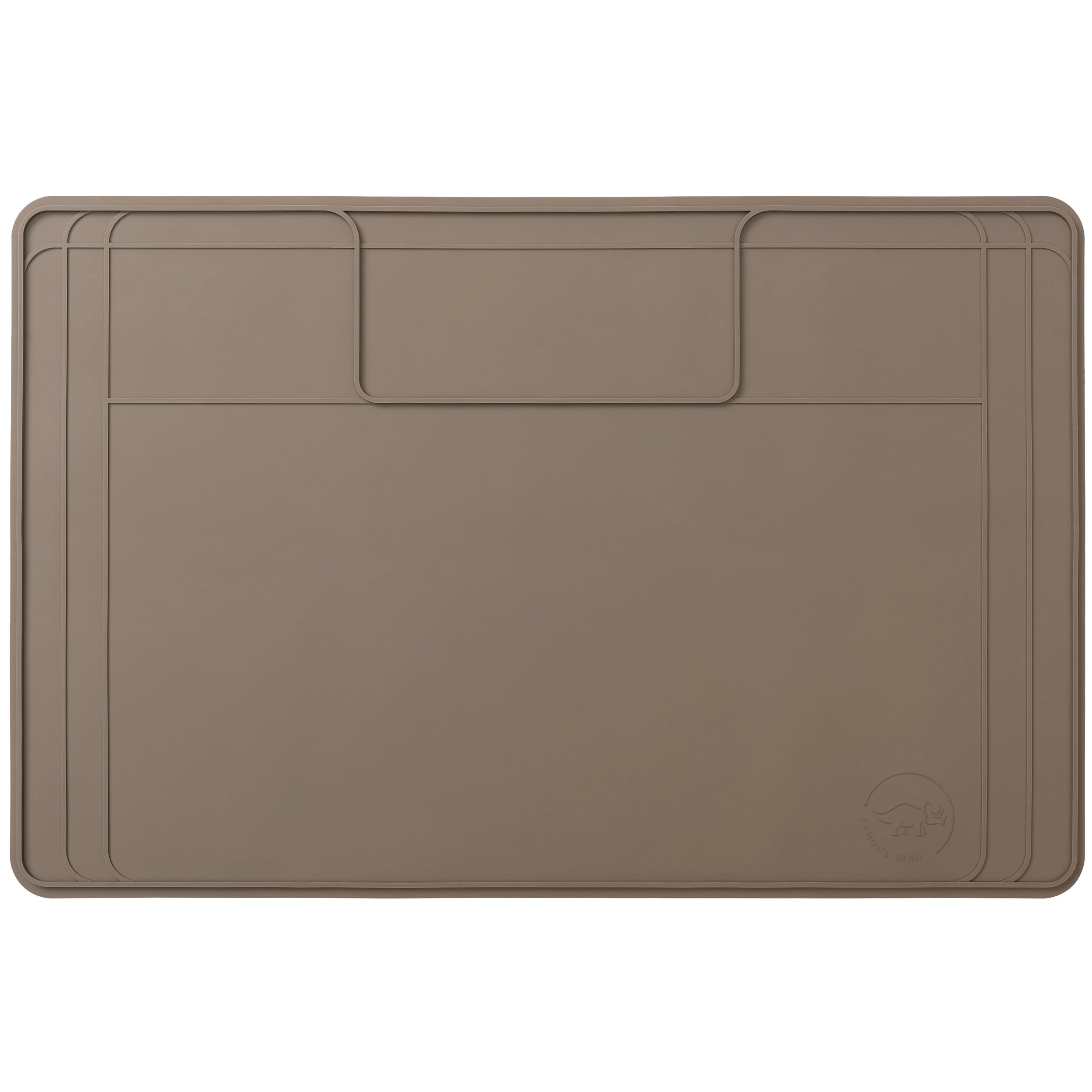 The Original Under Sink Mat - Silicone Waterproof mat, Adjustable, Easy to Clean, Kitchen cabinet liner, Disifenction Surface - 31" x 22" or smaller (Brown, 31" x 22") Image