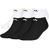 adidas Men's Athletic Cushioned 6-Pack No Show, Socks for Men