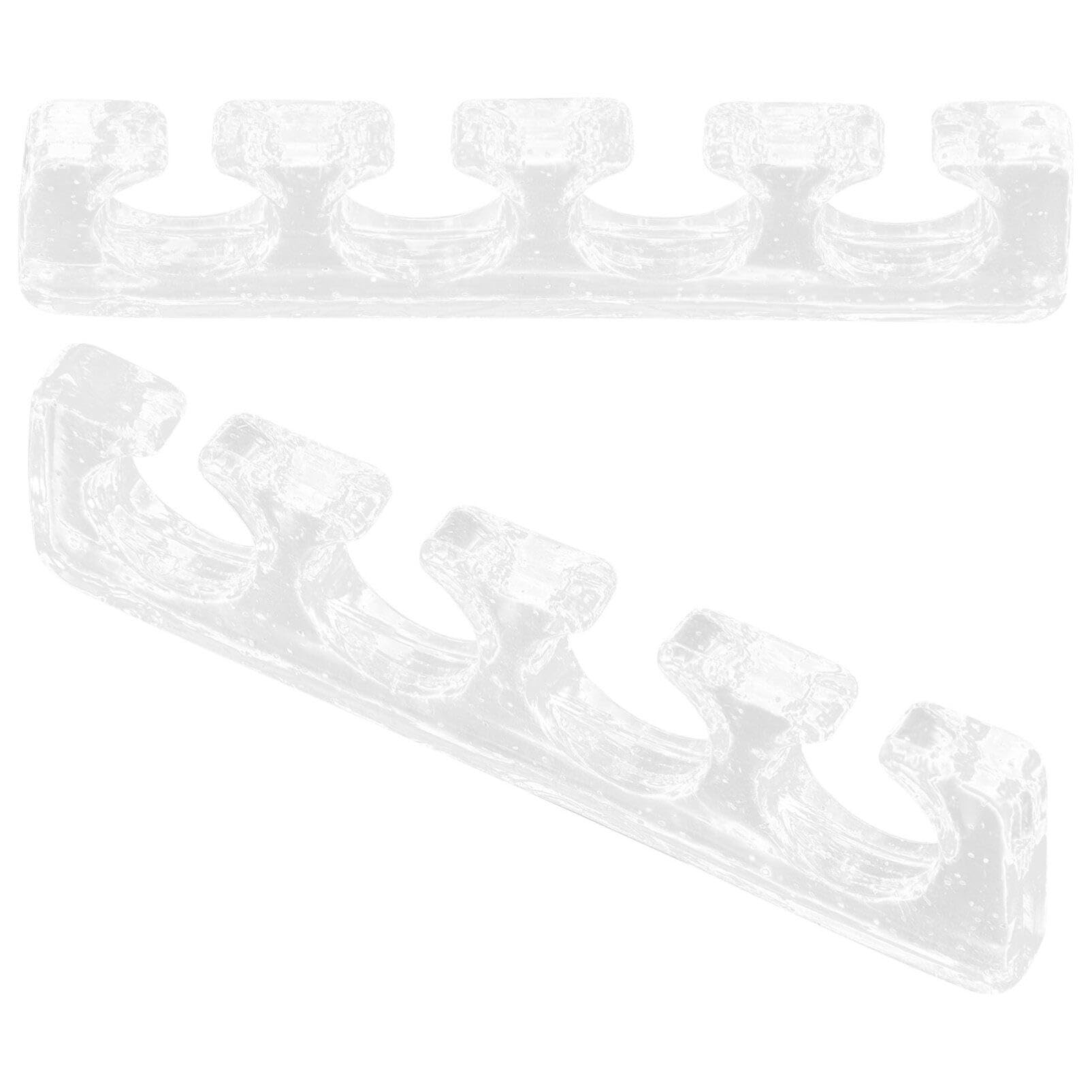 SOIMISS 2pcs Toe Separators Pedicure Soft Silicone Toe Spacers Toenail Dividers Manicure Toe Separators Toe Stretchers Finger Spreader Nail Art Diy Tool for Women Nail Gel Polish Application