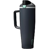 Owala FreeSip Tumbler Insulated Stainless Steel Water Bottle with Built-in Straw and Side Handle, For Travel, Work, School, and Sports, 40oz, BPA Free, Leak Proof, Foggy Tide