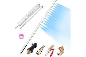 BAOZIZI 40-inch Radiator Cleaning Wand - Radiator Genie Water and Air Cleaning Tool, Suitable for Home, Car, Truck, Compatible with Max 5000PSI Pressure Washer (with Switch)
