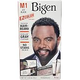 Bigen EZ Color Hair Color for Men - Jet Black Kit | Permanent Hair &amp; Beard Color, Gray Coverage, No Ammonia, 10 Minute Application