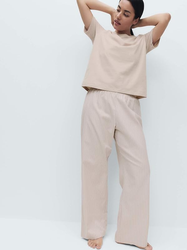 Pyjama Pur Coton avec Bas tissé S — photo 4 sur 5