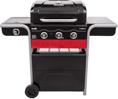 Char-Broil Barbecue Ibrido Gas2Coal 330 per Gas e Carbone, 3 Bruciatori