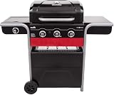 Char-Broil Gas2Coal 330 Hybrid 3-Burner Grill with Side Burner
