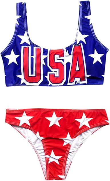 Star Graphic Bikini Swimsuit 