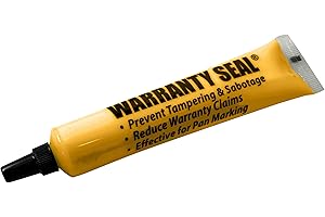 Sherco-Auto Yellow Tamper Proof Cross Check Repair & Maintenance Warranty Seal 1.8 Oz Squeeze Tube Paint Marker - 1 Tube - Made in USA