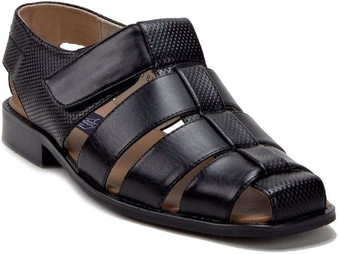 mens leather dress sandals
