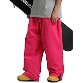 GSOU SNOW Men Women Snow Pants Baggy Snowboard Pant Ski Loose Waterproof Windproof Warm for Winter