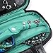 BAGSMART Travel Jewelry Organizer Storage Cases Jewelry Box for Earrings & Necklaces & Ring, Blue