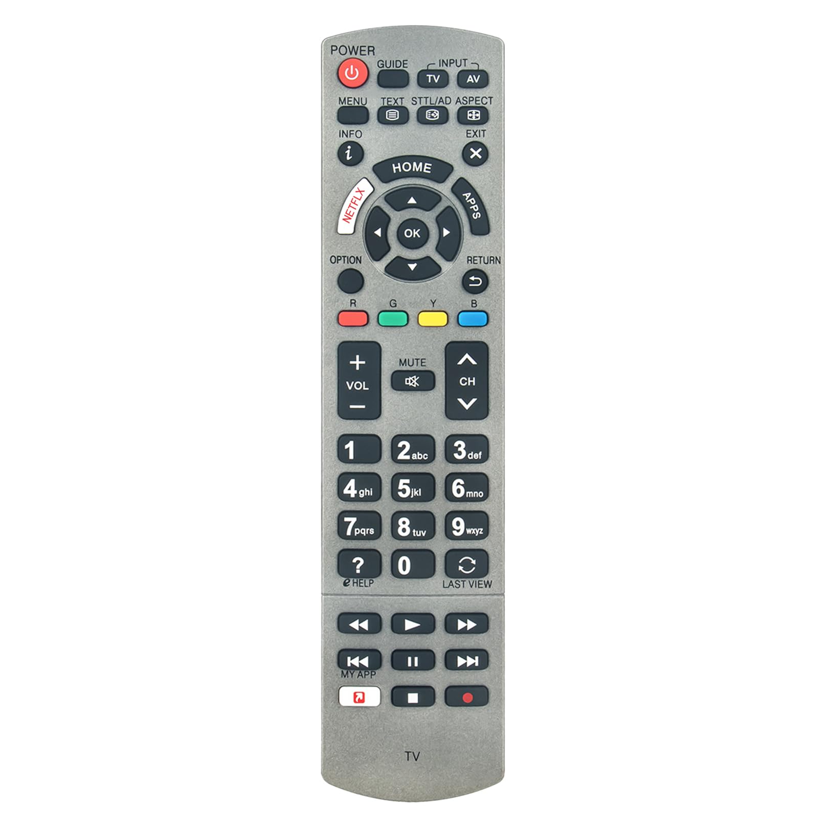 ALLIMITY N2QAYB001120 Remote Control Compatible with Panasonic TV N2QAYB001115 N2QAYB001120 N2QAYB001178 N2QAYB001179 TX-49EX610E TX-49EX613E TX-49EXF687 TX-50EX700B TX-65FX780E