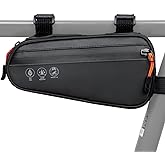 Danuosie Bike Triangle Frame Bag, Bicycle Storage Pouch with 2 Side Pockets, 3-in-1 Waterproof Top Tube Bag for Phone, Cycling Tool Accessories Pack for MTB Mountain Road Bikes