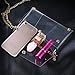 LUOEM PVC Cross Body Bag Clutch Messenger Handbag Tote Shoulder Bag (Transparent)