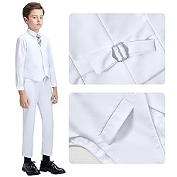 Boys Suits Size 5 Toddler Kids White Suits for Boys