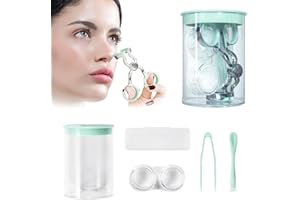 MUNLIT Contact Lens Applicator Tool — Eye Contact Removal Tweezers, Scleral Lens Inserter, Contact Lens Case, Contact Lens Eyelid Wearingtool for Travel