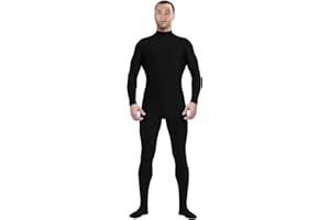 Aniler Men's and Women's Spandex Zentai Costume Bodysuit Stretch Halloween Unitard Party Cosplay Body Suit