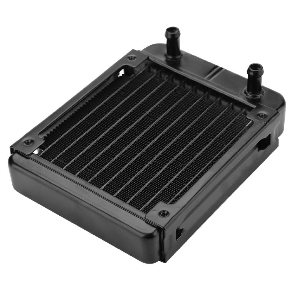 CPU Heat Row Radiator, 120mm Computer CPU Water Cooling Radiator Cooler Heatsink with 10 Tubes