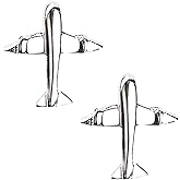 coadipress Airplane Stud Earrings for Women Men Cute Silver Tiny Aircraft Earrings