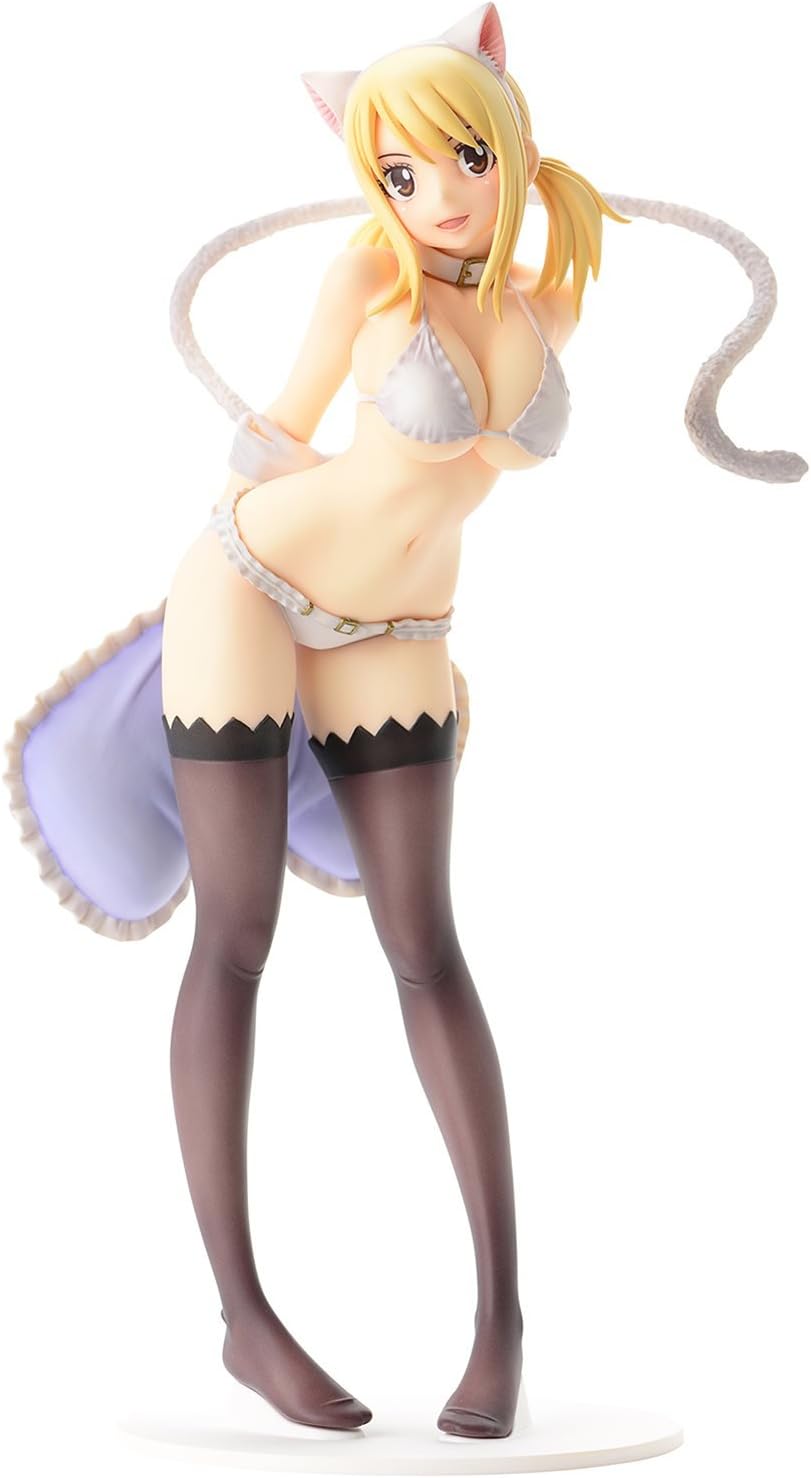 FAIRY TAIL Lucy Heartfilia-white cat Gravure_Style 1/6 Scale Painted PVC