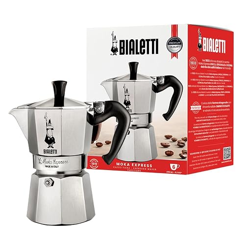 Bialetti Moka Express Iconic Italian Stovetop Espresso Maker (Natural ...