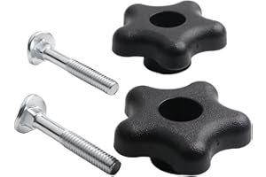 2pcs Replacement Handle Knob and Screw Bolt Kit Compatible with for Toro Lawn Mower Snowblower 106-4161 92-2260 Metal Plastic