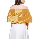 DDN Satin Scarf Long Lightweight Shawls for Women(DDNPJ1)