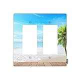 Pznen Light Switch Covers, Hawaiian Beach Ocean