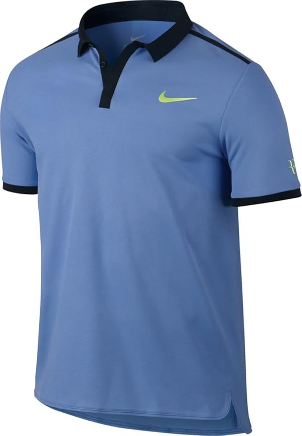 Nike Roger Federer Advantage Polo de Tennis M Bleu Amazon.fr Sports