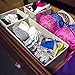 Sorbus Collapsible Drawer Organizer, Beige/Silver (3-Piece)