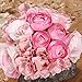 Bouquet Silk Flowers Home Decor,Hot Selling Bride Holding Flowers Roses Peony Hydrangeas Bridesmaid Wedding Decor-Pink