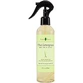 Thai Lemongrass Linen and Room Spray, Natural Air Freshener Made with Pure Lemongrass Essential Oil, Bathroom Air Freshener or Calming Pillow Spray (8.5 fl oz)