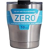 Zero Degree Stainless Steel Tumbler with Lid, Double Wall Vacuum Insulated Travel Mug for Hot and Cold Drink (10oz Y Model)