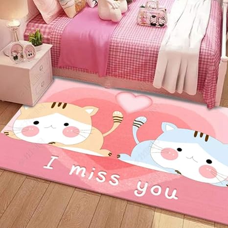 Amazon Co Jp 猫柄 子供用マット カーペット 大判 漫画 可愛い 床保護 絨毯 ラグ プレイマット保育室 幼稚園 床暖房対応 寝室 子供部屋 キッズ ベビー 赤ちゃん トレーニング 春夏秋冬 誕生日 新生活 180 250cm ホーム キッチン